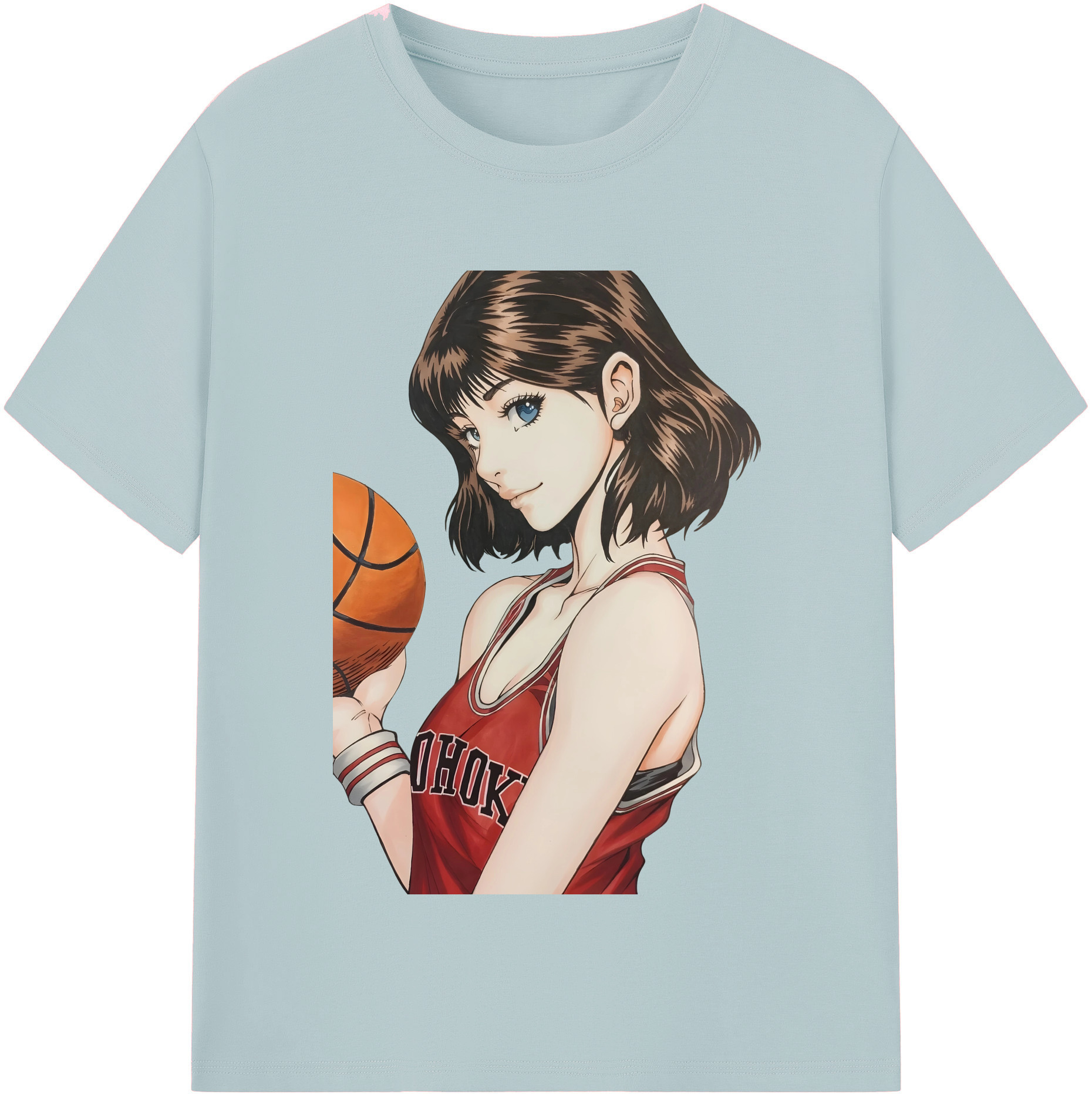 SLAM DUNK／スラムダンク 綿100％半袖Tシャツ（フロントプリント）
